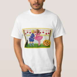 Camiseta cartão de saudações vintage halloween
