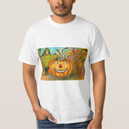 Camiseta cartão de saudações vintage halloween