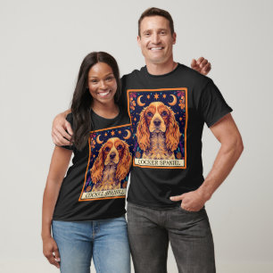 Camiseta Cartão de Tarô Cachorro Cachorro Espanhol