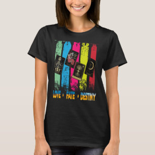 Camiseta Cartão de Tarô Cartão Mortal Amor Destino De Fé Fo