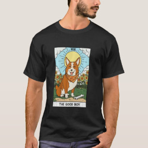 Camiseta Cartão de Tarô Corgi O Proprietário de Cachorro Bo
