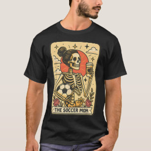 Camiseta Cartão de Tarô da Mãe de Futebol no Halloween Mãe