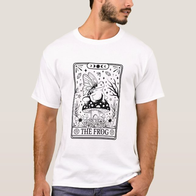 Camiseta Cartão de Tarô de Sapo (Frente)