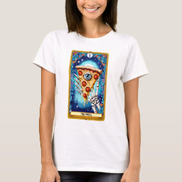 Camiseta Cartão de Tarô Engraçado da Pizza