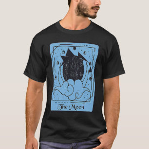 Camiseta Cartão de Tarot A Lua Cartões Místicos Piada Lua O