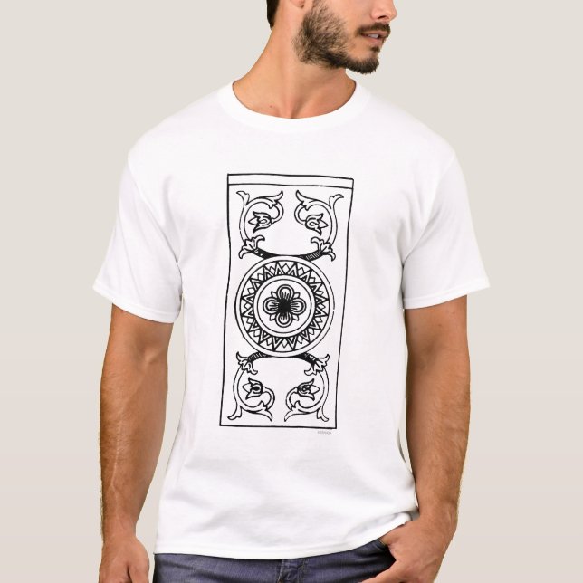 Camiseta Cartão de Tarot: Ás das moedas de um centavo (Frente)