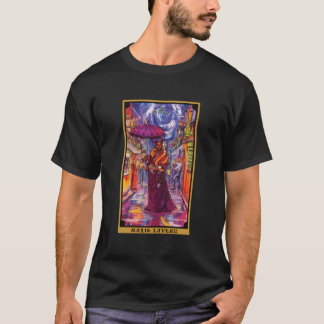 Camiseta Cartão de Tarot da Justiça Marie Laveau Feiticeira