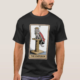 Camiseta Cartão de Tarot de Gato O Imperador Poste de Arran