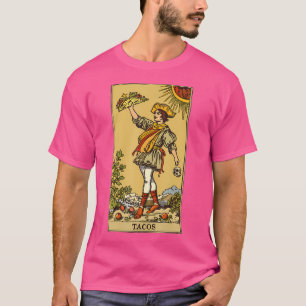 Camiseta Cartão de Tarot de Taco Adivinho Leitor Oculto