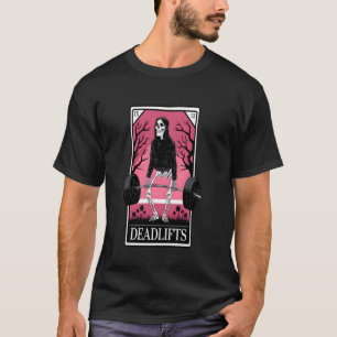 Camiseta Cartão de Tarot Engraçado Levantamento de Peso Tre