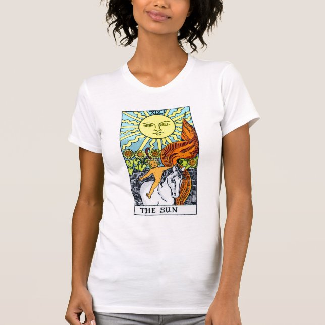 Camiseta Cartão de The Sun Tarot (Frente)