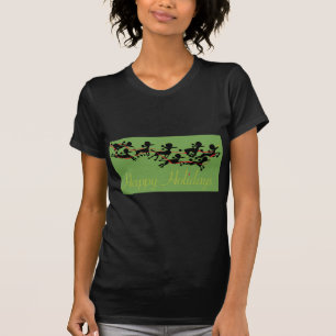 Camiseta Cartão do feriado da caniche