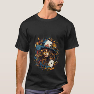 Camiseta cartão jogando jogos de cartas gótica Ideia noturn