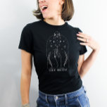 Camiseta Cartão Místico de Tarot Festa de Solteira A Noiva<br><div class="desc">Este design apresenta um design de cartão de tarot místico com fontes celestiais modernas. Veja a coleção completa para mais itens correspondentes!</div>