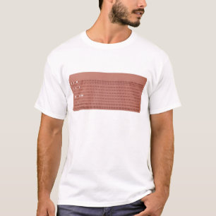 Camiseta cartão perfurado