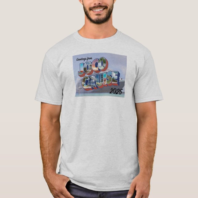 Camiseta Cartão-postal JoCo On-conselho 2025 (Frente)