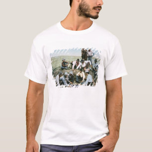 Camiseta Cartão que descreve os vaqueiros que jogam