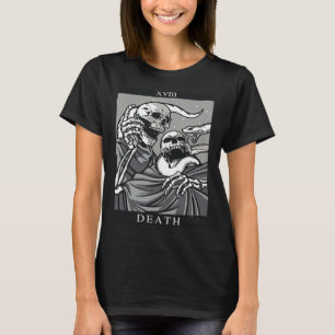 Camiseta Cartão Tarot de Death Tarot Card XIII 13 Skeleton