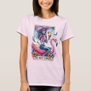 Camiseta Cartão Tarot Engraçado/A Garota Salgada