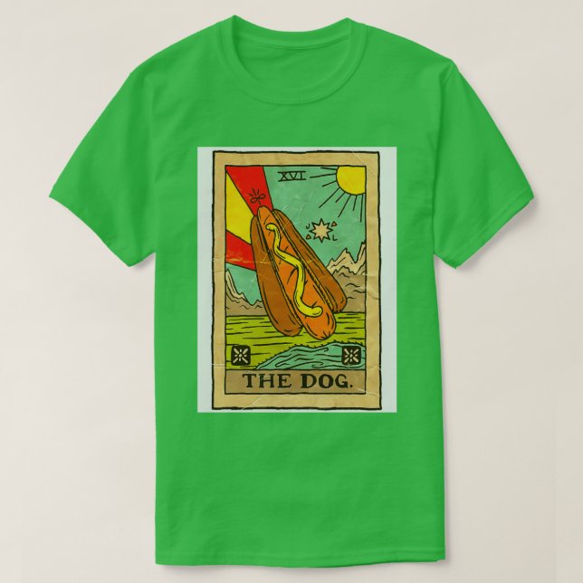 Camiseta Cartão Tarot Hotdog (Frente do Design)