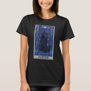 Camiseta Cartão Tarot Justiça Ceifador Halloween Goth Horr