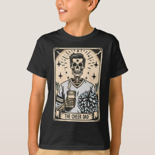 Camiseta Cartão Tarot Pai de Torcida Esqueleto Treinador de