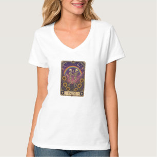 Camiseta Cartão Tarot Vintage Orgulho Esqueletos Dançantes