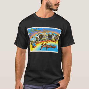 Camiseta Cartão velho das viagens vintage de Richmond