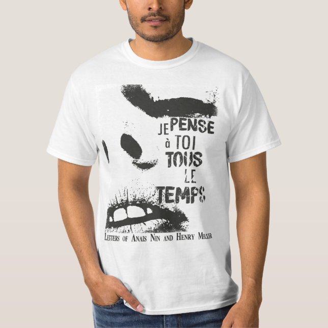 Camiseta Cartas Anais Nin/Henry Miller (Frente)