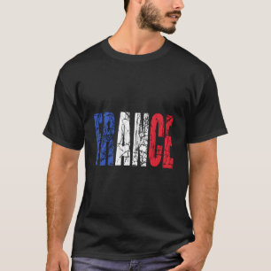 Camiseta Cartas da França - Bandeira Francesa em Distância