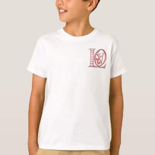 Camiseta Cartas de Amor com Corações por Shirley Taylor