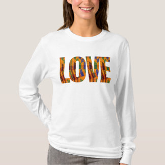Camiseta Cartas de Amor com Kente Cloth