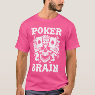 Camiseta Cartas de Caveira de Pôquer Jogador de Apostas Tex