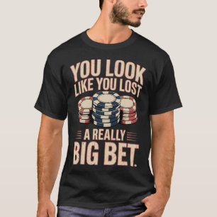 Camiseta Cartas de Jogador de Pôquer Jogo Apostador Blefe A