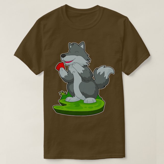 Camiseta Cartas de lobo (Frente do Design)
