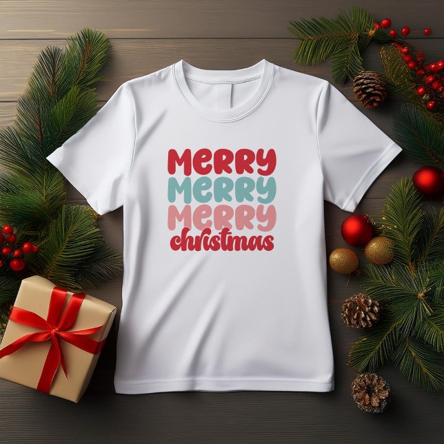 Camiseta Cartas de Natal Muito Feliz (Criador carregado)