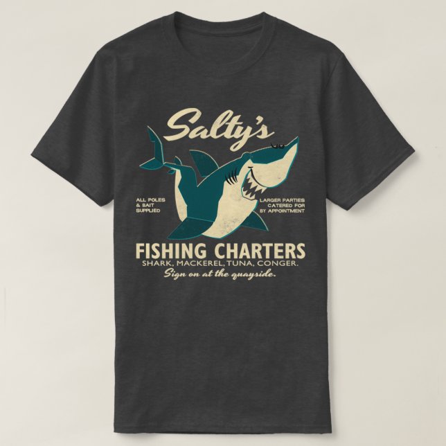 Camiseta Cartas de pesca do saltys (Frente do Design)