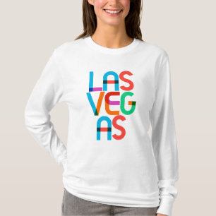 Camiseta Cartas de Pop de Arte dos Estados Unidos de Las Ve