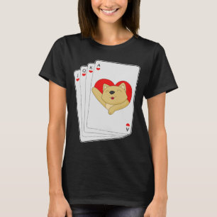 Camiseta Cartas de pôquer de gato