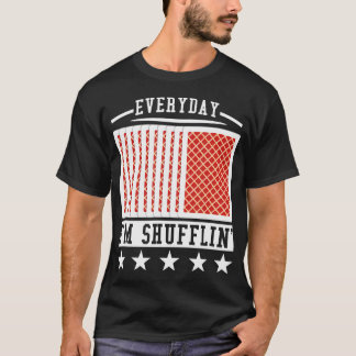 Camiseta Cartas de Pôquer Diárias Estou Embaralhando
