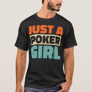 Camiseta Cartas de Pôquer Texas Holdem Jogador de Apostas A