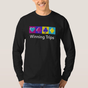 Camiseta Cartas de Viagens Vencedoras Jogos de Cartas Jogad