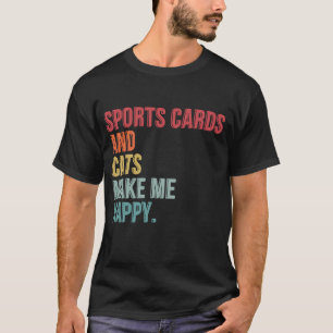 Camiseta Cartas Desportivas E Gatos Me Engraçam Feliz
