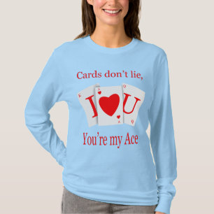 Camiseta Cartas Não Mentem, Você É Meu Ás Romântico