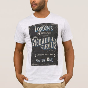 Camiseta Cartaz antigo do Piccadilly Circus Londres