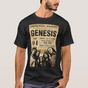 Camiseta cartaz clássico da banda Genesis