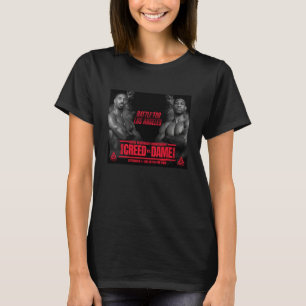 Camiseta cartaz Creed vs Dame vermelho