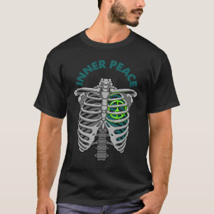 Camiseta Cartaz da Paz Inside World Sinal de Paz Autoamor H