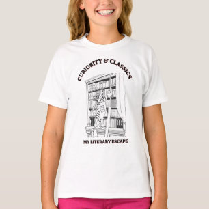 Camiseta Cartaz de Arte Estética de Bibliotecária Gata
