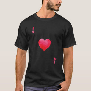 Camiseta Cartaz De Cartaz Ace De Corações